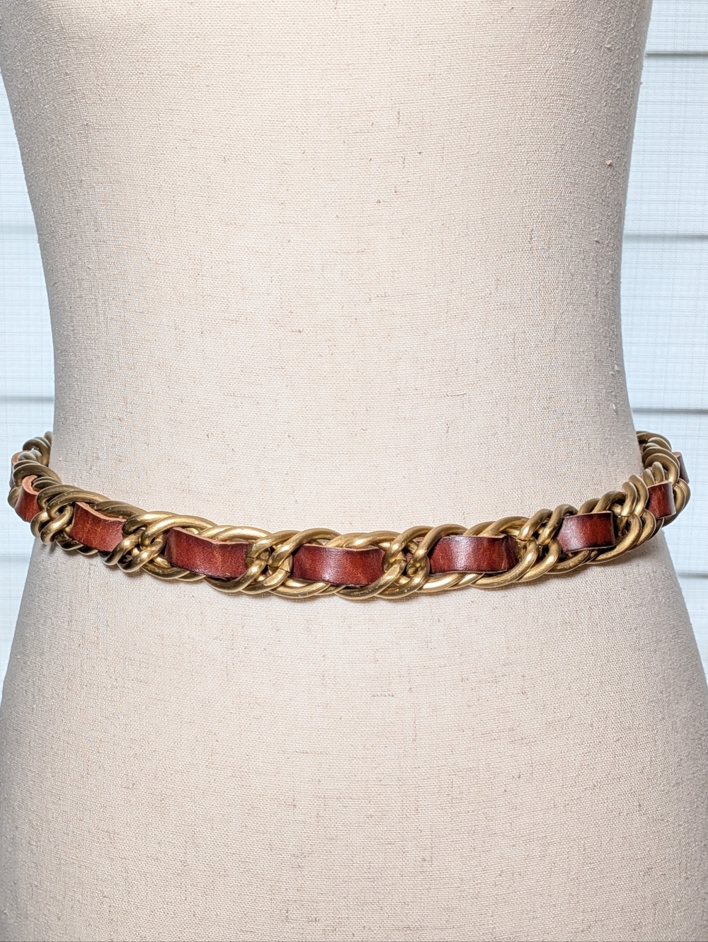 Y2k Vintage Chain and Leather Belt